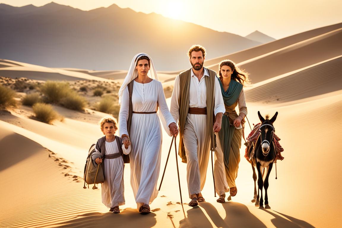 Como foi a fuga da família de Jesus para o Egito?