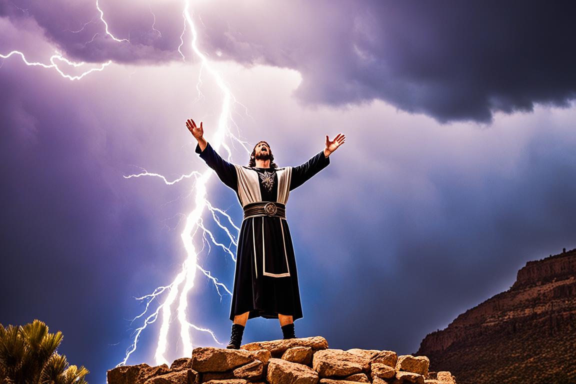 Como o profeta Elias demonstrou o poder de Deus?