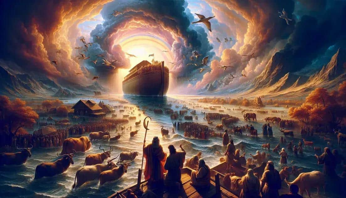 A Chegada do Dilúvio e Seus Efeitos